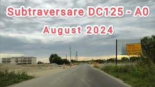 Lucrari subtraversare DC125 Clinceni  A0  August 2024 [upl. by Htebyram]