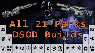 Payday 2  DSOD Build Showcase for all 21 Perk Decks [upl. by Chiles]