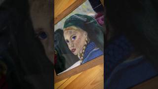 Crafting Jagna HandPainted Wool Portrait from Chłopi  Framing the Art  Viral Shorts [upl. by Arikahc838]