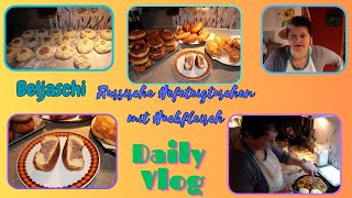 Daily Vlog  BeljaschiHefeteigtaschen mit Hackfleisch  Piroschki  Haushalt  Mamaalltag [upl. by Halland129]