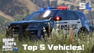 Top 5 LSPDFR Vehicles you SHOULD USE in GTA5 2023 8 [upl. by Latsyrhc392]