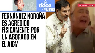 DeDoceAUna ¬ Noroña denuncia agresión física e intento de robo en las instalaciones del AICM [upl. by Aramoj350]