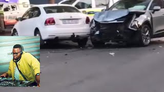 Sol Phenduka Car Crash Shocking Footage Revealed [upl. by Merfe]