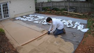 How to build a backyard paver patio all by yourself [upl. by Gnap]