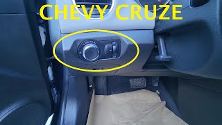 Chevrolet Cruze  HEADLIGHT SWITCH REPLACEMENT  REMOVAL 2008  2016 [upl. by Zuleika]