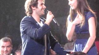 Josh Groban singing with audience member Montreal July 23 [upl. by Eyahs]