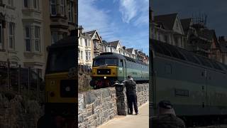 British Railway LSL class 47s double head the statesman railWolverhampton to Penzance at Dawlish [upl. by Bum262]