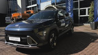 2024 All New KONA Hybrid Denim Blue Black Roof HDR10 1080p S23 Ultra 360° Walkaround [upl. by Goober]