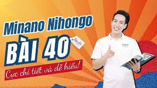 Ngữ pháp Minna 2  Bài 40  Học Tiếng Nhật Minna No Nihongo 2  Học tiếng nhật cơ bản N4 miễn phí [upl. by Ahsiram]