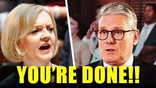 1 HOUR AGO Liz Truss Goes INSANE At Keir Starmer LIVE On TV [upl. by Elleron621]