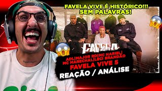 HISTÓRICO FAVELA VIVE 5  ADL MAJOR RD MC HARIEL MC MARECHAL E LECI BRANDÃO REAÇÃO ANÁLISE [upl. by Leirea]