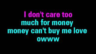 Cant Buy Me Love Karaoke The Beatles  You Sing The Hits [upl. by Jaqitsch]