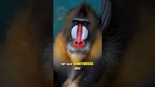 Meet the Colorful Mandrills Natures Vibrant Wonders shorts shortsfeed trending [upl. by Iorio]