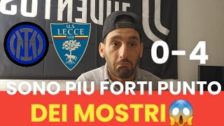 LECCE  INTER 04 😱 SONO DEI MOSTRI😱 SONO I PIU FORTI PUNTO❗️👏👏 [upl. by Deborath988]