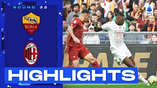 RomaMilan 11  Two goals in added time at the Olimpico Goals amp Highlights  Serie A 202223 [upl. by Flam561]