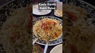 Kabli Pulao amp koela Karahi Salateen restaurant Karachi kablipulao chickenkarahi karachi food [upl. by Notyal]