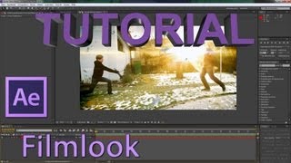 Basic Filmlook TUTORIAL  After Effects Vignettierung Farbkorrektur Full HD [upl. by Manwell]