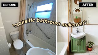 DIY extreme tiny bathroom makeover [upl. by Zohar]