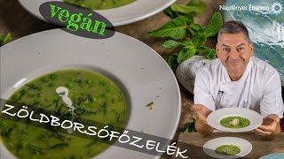 Zöldborsófőzelék mentávalgluténmentes vegàn [upl. by Dloreh]