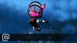 Wheelchair Frontflip By Aaron quotWheelzquot Fotheringham  Nitro Circus Live [upl. by Dobbins235]