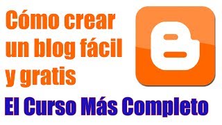 Cómo crear un blog gratis paso a paso [upl. by Alamap]