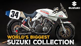 Inside The Worlds Biggest Suzuki Motorcycle Collection [upl. by Yemaj137]