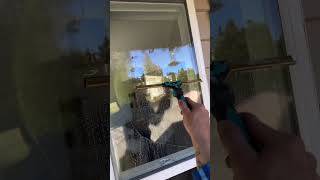 Window Cleaning Today  How to clean a window windowcleaning windowwashing [upl. by Ahola]