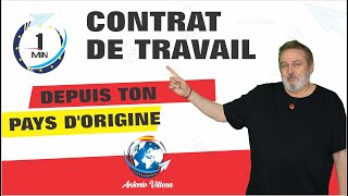 📣 Contrat de travail depuis ton pays d’origine ✅ [upl. by Dita]