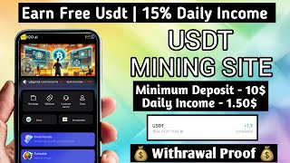 New Usdt Site 2024  Best Usdt Investment Website  New Usdt Mining Site  New Usdt Earning Website [upl. by Channa]