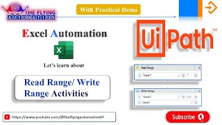 Read RangeWrite Range Activity  Excel Application Scope  Excel Automation  UIPATH Tutorial12 [upl. by Aicercal514]