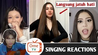 Reaksi Para Gadis Eropa Mendengar orang indonesia menyanyikan lagu bahasanya  SINGING REACTIONS OME [upl. by Aiht]