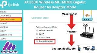 How to Use TP Link Router as a WiFi Repeater With Out Wire  TP LINK Archer C2300 [upl. by Matti571]