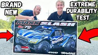 World’s Toughest RC Car Traxxas MAXX SLASH [upl. by Annodam]