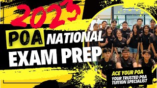 2023 National Examination Preparation By Ace Your POA Tuition Singapore GCE O Level POA 7087 [upl. by Barnet]