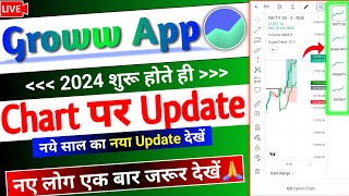 Groww App new Update 2024  Chart par new Features  Groww Chart Update for Trading Live  groww [upl. by Otrebla436]