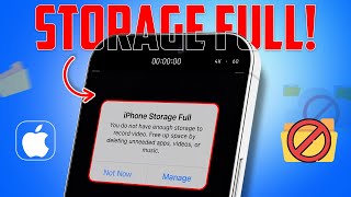 How To Solve iPhone Storage Full Issue on iPhone  Free Up Space Quickly [upl. by Lilhak]