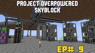 Starter Autocrafting Setup with Applied Energistics 2  Project Overpowered Skyblock  EP 9 [upl. by Dutchman]