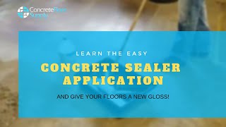 How to Apply EZ Seal Concrete Floor Sealer  Check Out That Gloss [upl. by Yenaiv916]