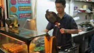 Hong Kong Gei Dan Jai Food Stand at Night Street Food Waffles and Eggs [upl. by Minor677]