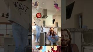 JESUS VS SATAN AGAIN deus yeshu catholic dios god jesus christ fy foryou viral shorts [upl. by Padriac]