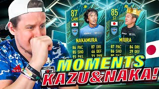 OMG KING Kazu is back MOMENTS Duo Miura amp Nakamura Review FIFA 22 Ultimate Team [upl. by Trebleht140]