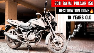 My 10 Year Old Bajaj Pulsar 150 RESTORED  Back on Road Now [upl. by Torbart]