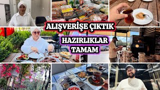 KAHVALTI BENDEN YEMEKLER EŞİMDEN🥰ALIŞVERİŞİMİZİ YAPTIKARAYA OTURMA SIKIŞTIRDIM🤣GÜNLÜK VLOG [upl. by Aihsenet]