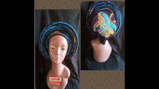 How to sew an Ankara Padded Auto gele by DoliveB [upl. by Timmi]