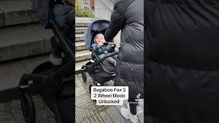 Bugaboo Fox 5 2 wheel mode 👶 newbieandme bugaboo baby [upl. by Arst]