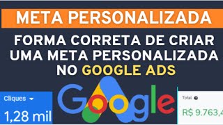 META PERSONALIZADA GOOGLE ADS   passo a passo [upl. by Damick]