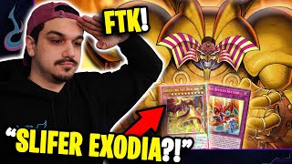 SLIFER EXODIA TURN 1 Craziest EXODIA FTK On MASTER DUEL [upl. by Yeliab898]