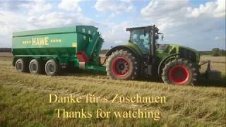 Claas Axion 940 mit 3 achshawe [upl. by Juback]