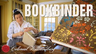 18thCentury Bookbinding at Colonial Williamsburg [upl. by Anazus834]