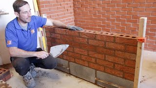 How To Lay Bricks For Beginners Using a line [upl. by Filbert]